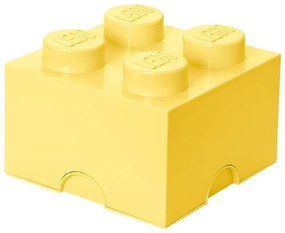 Scatola portaoggetti quadrata giallo chiaro - LEGO®
