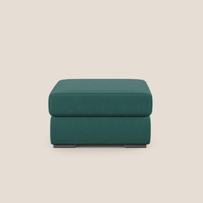 Sun pouf apribile contenitore in microfibra smacchiabile T11 petrolio
