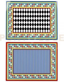 Tovaglietta rigida disegno foulard set da 2