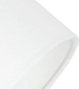 Applique moderna in acciaio con paralume bianco orientabile - Hetta