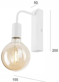 Applique ASTRID 1xE27/60W/230V bianco