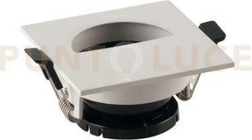 Faretto a incasso stenos orientabile bianco quadrato foro mezza lun...