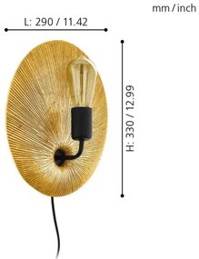 Eglo 98379 - Applique GASCUERIA 1xE27/60W/230V