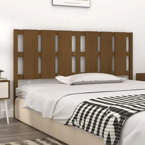 Testiera per letto miele 165,5x4x100 cm legno massello di pino