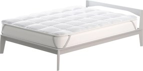 Topper Matrimoniale Trapuntato 300 gr/mq con Elastici Basic Bianco...