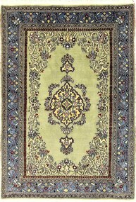 Ghom Tappeto 150 x 100 Verde (Iran) Annodato A Mano