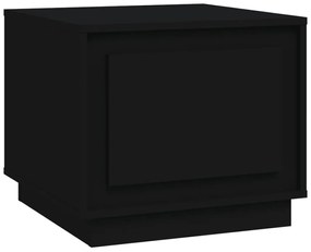 Tavolino da Salotto Nero 51x50x44 cm in Legno Multistrato