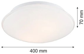 Argon 3224 - Plafoniera GIN 3xE27/15W/230V bianco