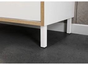 Mobile per bagno bianco alto e stretto 39x195 cm Topeka – Germania