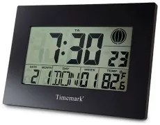 Orologio da Parete con Termometro Timemark Nero (24 x 17 x 2 cm)