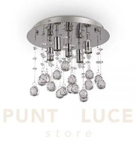 Moonlight lampadario a soffitto oro e cristallo 5 luci attacco g9 l...