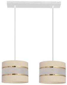 Lampadario su filo HELEN 2xE27/15W/230V crema