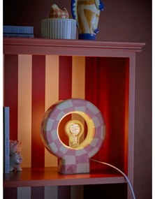 Lampada da tavolo rosa (altezza totale 23,5 cm) Vialini – Bloomingville