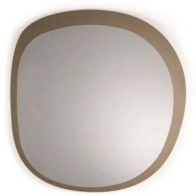 Specchio sagomato 120x123 cm FILL con cornice Bronzo