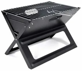 Barbecue Pieghevole Portatile a Carbone Forma a X 45 x 30 x 35 cm Ferro