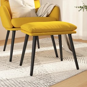 Poggiapiedi Giallo Senape 45x29,5x35 Cm İn Tessuto /