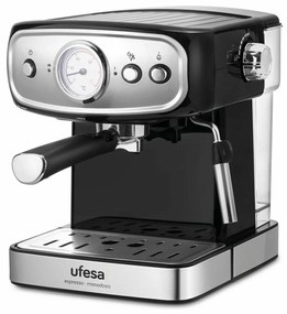 Caffettiera Express a Leva UFESA CE7244 1,5 L Nero Argentato 850 W