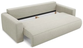 Divano beige allungabile/con contenitore 238 cm Kapua – Makamii