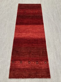 Loribaft Tappeto 230 x 80 Rosso (Iran) Annodato A Mano