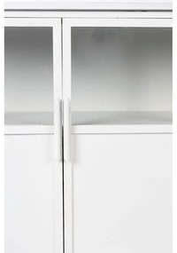 Vetrina in metallo bianco 35x80 cm Miya - White Label