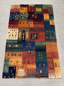 Gashguli Tappeto 100 x 160 Verde (Iran) Annodato A Mano