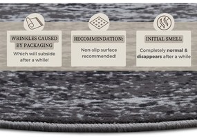 Tappeto rotondo grigio ø 160 cm Méridional - Hanse Home