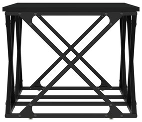 Tavolino da salotto nero 100x49x40 cm in legno multistrato