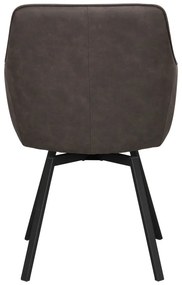 Set di sedie da pranzo grigia in imbottito 2 pz Alison – Rowico