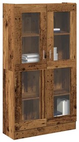 Credenza Alta Legno Antico 82,5x30,5x150 Cm İn Truciolato /