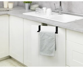 WENKO 53246100 - Porta asciugamani 7x6 cm acciaio inox/nero