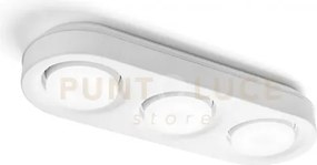 Ellade lampada da soffitto 3 luci attacco gx53 bianco