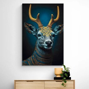 Stampa su tela – Cervo blu-oro