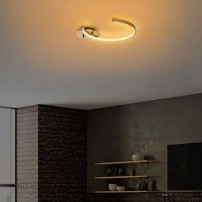 Plafoniera LED in oro 33x46 cm Moon - Opviq lights