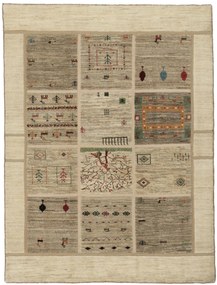Gabbeh Tappeto 160 x 210 (Iran) Annodato A Mano