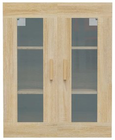 Armadietto pensile a parete rovere sonoma 69,5x34x90 cm