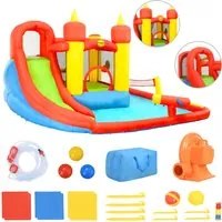 Happy Hop Gonfiabile con Scivolo e Piscina 410x385x220 cm PVC 92198