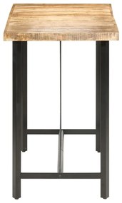 Tavolo da bar 180x70x107 cm in legno ruvido di mango