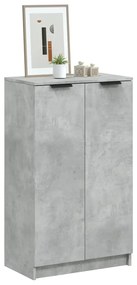 Scarpiera Grigio Cemento 59x35x100 Cm İn Legno Multistrato /