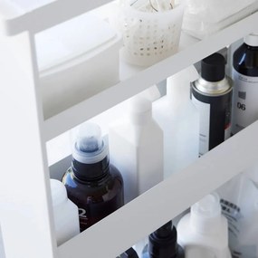 Scaffale per il bagno bianco opaco in acciaio su ruote 48x80,5 cm Tower – YAMAZAKI