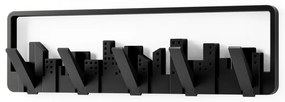 Appendiabiti da parete in plastica nera Skyline - Umbra