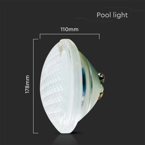 Lampada LED piscina 18W 12V IP68 6500K