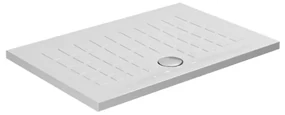 Piatto doccia 80x120 H 4 rettangolare in ceramica bianca con antiscivolo Cube