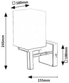 Rabalux 71061 - Applique da bagno ZENKAI 1xE14/10W/230V IP44 nero