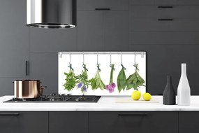 Pannello paraschizzi cucina Erbe, foglie secche, fiori 100x50 cm