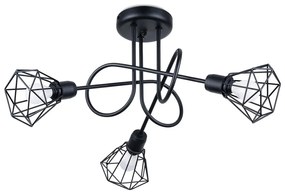 Lampada da soffitto nera ø 10 cm Varpu - Nice Lamps