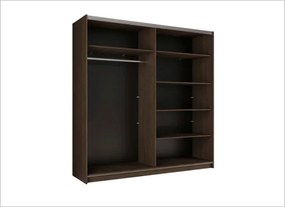 Armadio 200x207h Cm 2 Ante Scorrevoli Con Specchio Arsola Noce