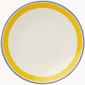 Set di 6 piatti piani in Fine Bone China Capri