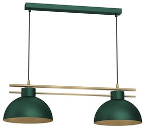 Lampadario a sospensione con filo ESTATE 2xE27/15W/230V verde