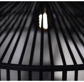 Markslöjd 108782 - Lampadario a sospensione con filo TAPA 1xE27/40W/230V nero/bambù