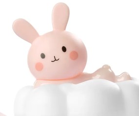 ONLI - LED Luce notturna ricaricabile per bambini NUVOLINA LED/2,5W/5V coniglietto/rosa